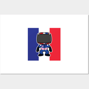 Esteban Ocon Custom Bobblehead - 2022 Season Flag Edition Posters and Art